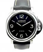 PANERAIパネライ）の古着「Luminor Base 8 Days ルミノール ベース 8デイズ Ref.PAM00560 44mm 黒文字盤」｜黒文字盤