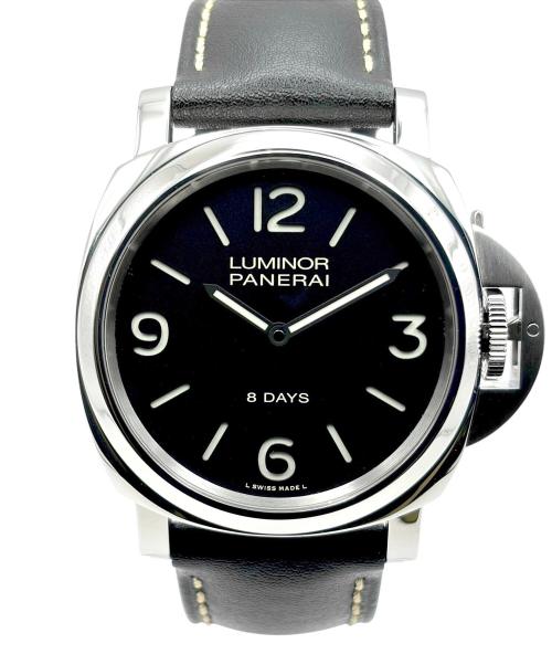 PANERAI（パネライ）PANERAI (パネライ) Luminor Base 8 Days ルミノール ベース 8デイズ Ref.PAM00560 44mm 黒文字盤 黒文字盤 サイズ:44mm/16-21cmの古着・服飾アイテム
