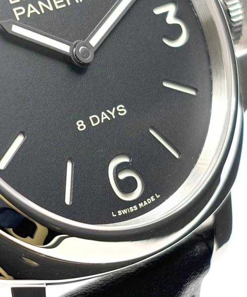 PANERAI（パネライ）PANERAI (パネライ) Luminor Base 8 Days ルミノール ベース 8デイズ Ref.PAM00560 44mm 黒文字盤 黒文字盤 サイズ:44mm/16-21cmの古着・服飾アイテム