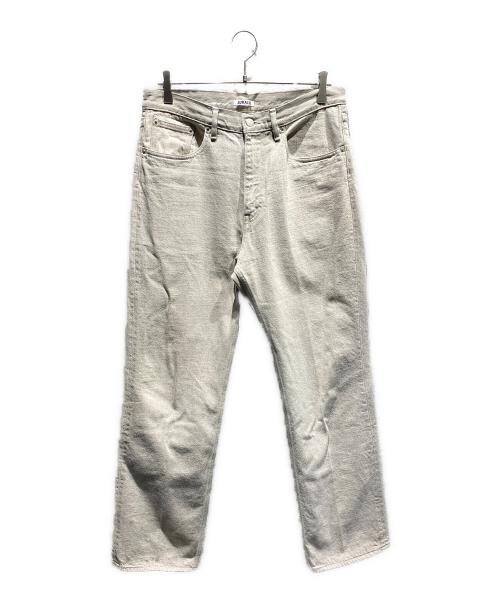 AURALEE（オーラリー）AURALEE (オーラリー) AURALEE/FADED HARD TWIST BROWN DENIM 5P PANTS ライトグレー サイズ:32の古着・服飾アイテム