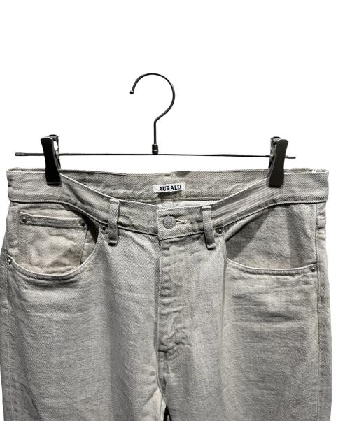 AURALEE（オーラリー）AURALEE (オーラリー) AURALEE/FADED HARD TWIST BROWN DENIM 5P PANTS ライトグレー サイズ:32の古着・服飾アイテム
