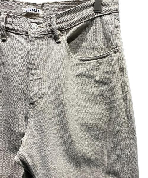 AURALEE（オーラリー）AURALEE (オーラリー) AURALEE/FADED HARD TWIST BROWN DENIM 5P PANTS ライトグレー サイズ:32の古着・服飾アイテム