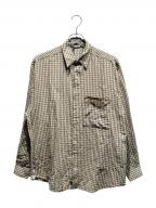 AURALEEオーラリー）の古着「AIRY LIGHT COTTON CHECK BIG SHIRT/A26SS01GC」｜ブラウン