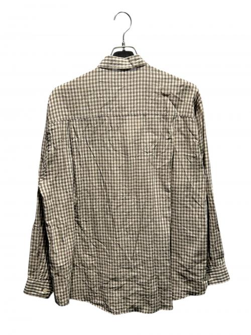 AURALEE（オーラリー）AURALEE (オーラリー) AIRY LIGHT COTTON CHECK BIG SHIRT/A26SS01GC ブラウン サイズ:3 未使用品の古着・服飾アイテム