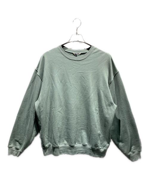 AURALEE（オーラリー）AURALEE (オーラリー) SUPER HIGH GAUZE SWEAT P/O グリーン サイズ:4 未使用品の古着・服飾アイテム