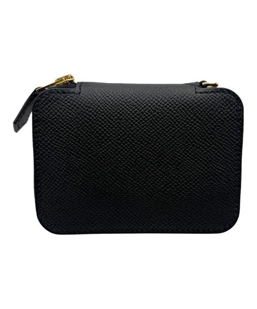 HERMES（エルメス）HERMES (エルメス) Macaron Compact Wallet マカロン コンパクト/ヴォーエプソン/ブラック/G刻印：2026年製造/ゴールド金具 ブラック×ゴールドの古着・服飾アイテム