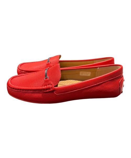RALPH LAUREN（ラルフローレン）RALPH LAUREN (ラルフローレン) Brionyレザーモカシン レッド サイズ:40の古着・服飾アイテム