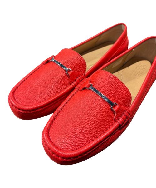 RALPH LAUREN（ラルフローレン）RALPH LAUREN (ラルフローレン) Brionyレザーモカシン レッド サイズ:40の古着・服飾アイテム