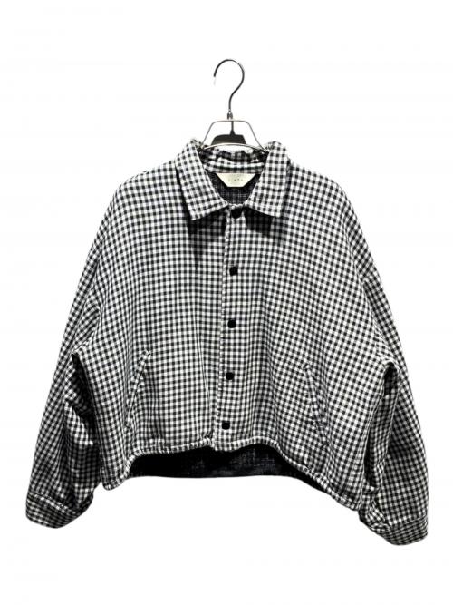 jieda（ジエダ）jieda (ジエダ) エンブロイーダリーコーチジャケット ブラック×ホワイト サイズ:1の古着・服飾アイテム