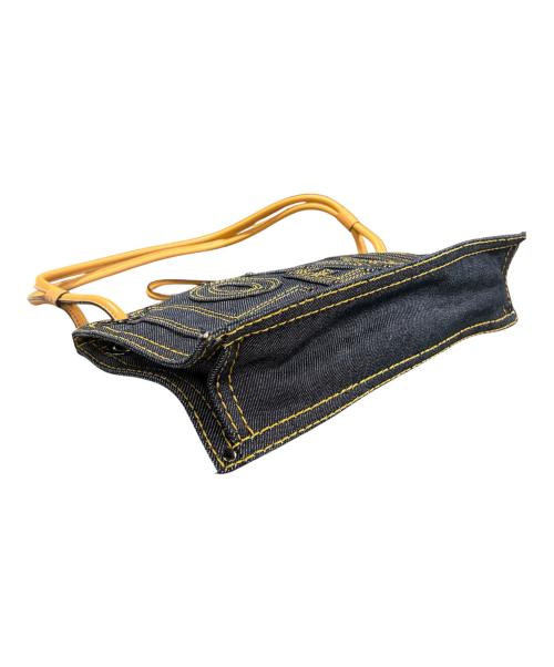 LOEWE（ロエベ）LOEWE (ロエベ) アナグラム デニム ショルダーバッグ インディゴ×ブラウン サイズ:-の古着・服飾アイテム