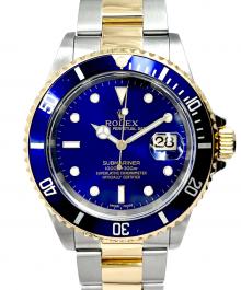 ROLEX（ロレックス）の古着「Submariner Date サブマリーナ デイト Ref.16613LB 40mm 青文字盤 Bluesy」｜ブルーダイヤル