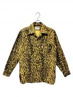 Subcultureサブカルチャー）の古着「LEOPARD CORDUROY SHIRT」｜ブラウン×ブラック
