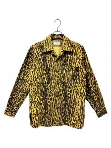 Subculture（サブカルチャー）の古着「LEOPARD CORDUROY SHIRT」｜ブラウン×ブラック