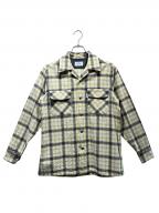 Subcultureサブカルチャー）の古着「COTTON CHECK SHIRT」｜ベージュ×グレー