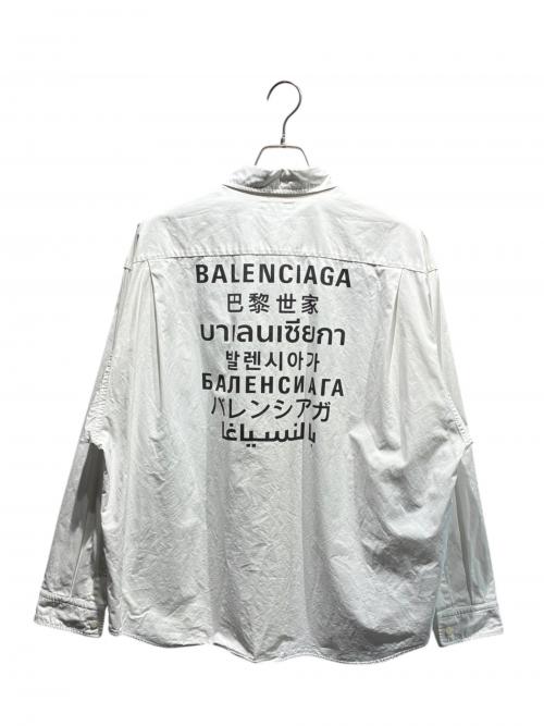 BALENCIAGA（バレンシアガ）BALENCIAGA (バレンシアガ) ボタンダウンシャツ ホワイト サイズ:38の古着・服飾アイテム