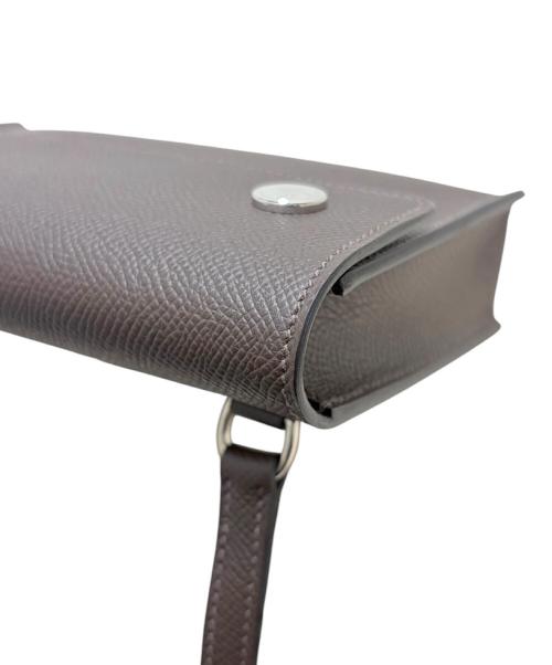 HERMES（エルメス）HERMES (エルメス) Hermèsap to go エルメスナップトゥーゴー/ヴォーエプソン/エベンヌ/K刻印：2025年製造/シルバー金具 エベンヌの古着・服飾アイテム
