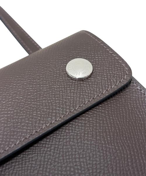 HERMES（エルメス）HERMES (エルメス) Hermèsap to go エルメスナップトゥーゴー/ヴォーエプソン/エベンヌ/K刻印：2025年製造/シルバー金具 エベンヌの古着・服飾アイテム