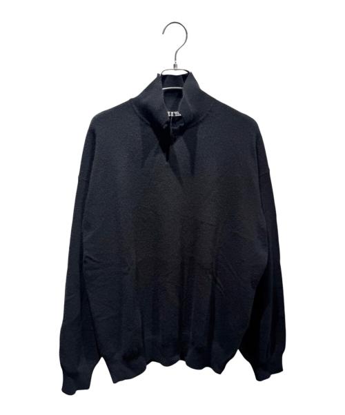 AURALEE（オーラリー）AURALEE (オーラリー) BABY CASHMERE KNIT POLO TOP/A25AP14BC ブラック サイズ:4の古着・服飾アイテム