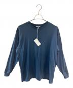 AURALEEオーラリー）の古着「LUSTER PLAITING L/S TEE」｜ディープブルー