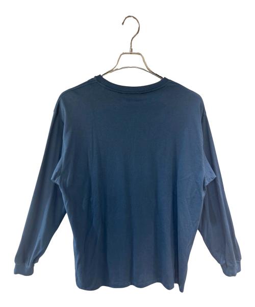 AURALEE（オーラリー）AURALEE (オーラリー) LUSTER PLAITING L/S TEE ディープブルー サイズ:4 未使用品の古着・服飾アイテム