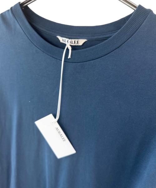AURALEE（オーラリー）AURALEE (オーラリー) LUSTER PLAITING L/S TEE ディープブルー サイズ:4 未使用品の古着・服飾アイテム