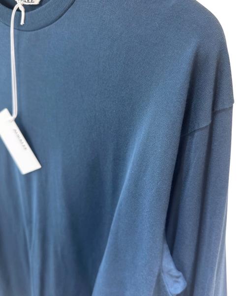 AURALEE（オーラリー）AURALEE (オーラリー) LUSTER PLAITING L/S TEE ディープブルー サイズ:4 未使用品の古着・服飾アイテム