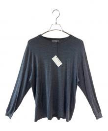 AURALEE（オーラリー）の古着「WOOL SOFT JERSEY L/S TEE/長袖Tシャツ/ウール」｜チャコールグレー