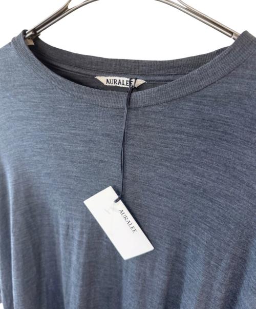 AURALEE（オーラリー）AURALEE (オーラリー) WOOL SOFT JERSEY L/S TEE/長袖Tシャツ/ウール チャコールグレー サイズ:SIZE 4 未使用品の古着・服飾アイテム