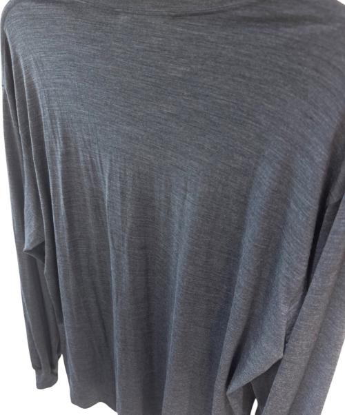 AURALEE（オーラリー）AURALEE (オーラリー) WOOL SOFT JERSEY L/S TEE/長袖Tシャツ/ウール チャコールグレー サイズ:SIZE 4 未使用品の古着・服飾アイテム