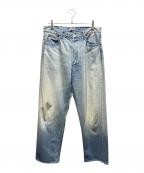 AURALEEオーラリー）の古着「SELVEDGE FADED HEAVY DENIM WIDE PANTS」