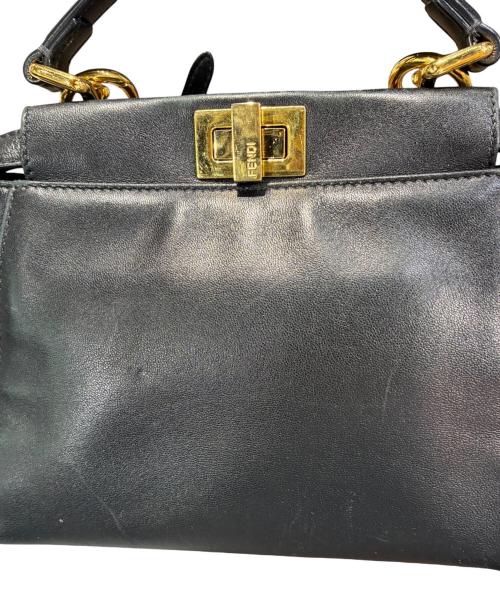 FENDI（フェンディ）FENDI (フェンディ) 2WAYバッグ ブラック×ゴールド金具 サイズ:-の古着・服飾アイテム