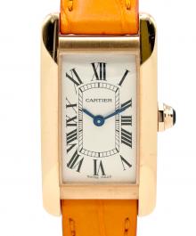 Cartier（カルティエ）の古着「Tank American タンク アメリカン Ref.2503 19mm 白文字盤」｜ホワイト