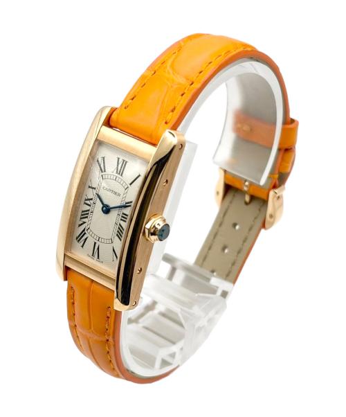 Cartier（カルティエ）Cartier (カルティエ) Tank American タンク アメリカン Ref.2503 19mm 白文字盤 ホワイト サイズ:19mm/14-18cmの古着・服飾アイテム