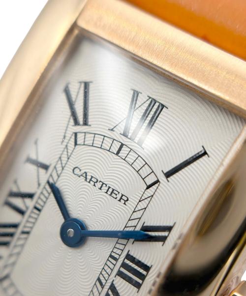 Cartier（カルティエ）Cartier (カルティエ) Tank American タンク アメリカン Ref.2503 19mm 白文字盤 ホワイト サイズ:19mm/14-18cmの古着・服飾アイテム