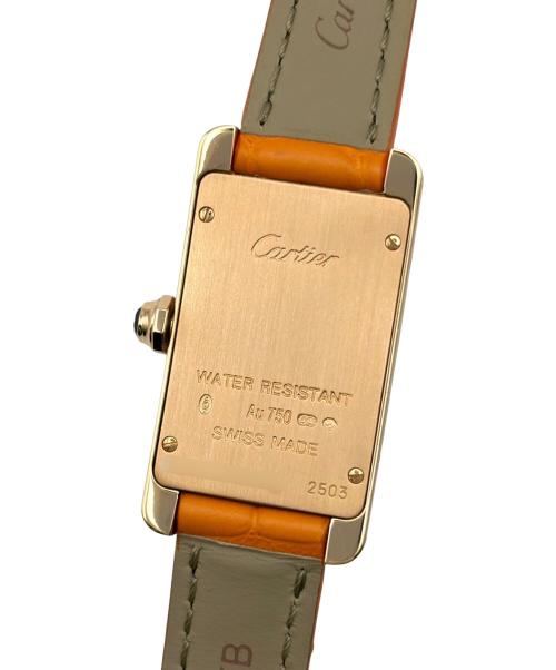Cartier（カルティエ）Cartier (カルティエ) Tank American タンク アメリカン Ref.2503 19mm 白文字盤 ホワイト サイズ:19mm/14-18cmの古着・服飾アイテム