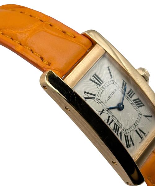Cartier（カルティエ）Cartier (カルティエ) Tank American タンク アメリカン Ref.2503 19mm 白文字盤 ホワイト サイズ:19mm/14-18cmの古着・服飾アイテム