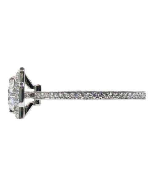 HARRY WINSTON（ハリーウィンストン）HARRY WINSTON (ハリーウィンストン) Belle Round Brilliant Diamond Micropave Engagement Ring ベル・エンゲージメントリング サイズ:7.5号の古着・服飾アイテム