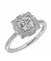 HARRY WINSTON（ハリーウィンストン）の古着「Belle Round Brilliant Diamond Micropave Engagement Ring ベル・エンゲージメントリング」