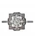 HARRY WINSTON (ハリーウィンストン) Belle Round Brilliant Diamond Micropave Engagement Ring ベル・エンゲージメントリング サイズ:7.5号：700000円
