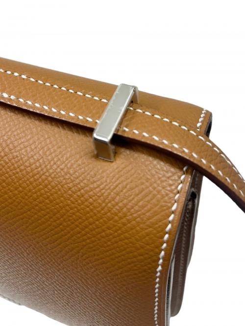 HERMES（エルメス）HERMES (エルメス) Constance Mini/コンスタンスミニ/ヴォーエプソン/ブラウン/D刻印：2019年製造/シルバー金具 ゴールド×シルバー金具の古着・服飾アイテム