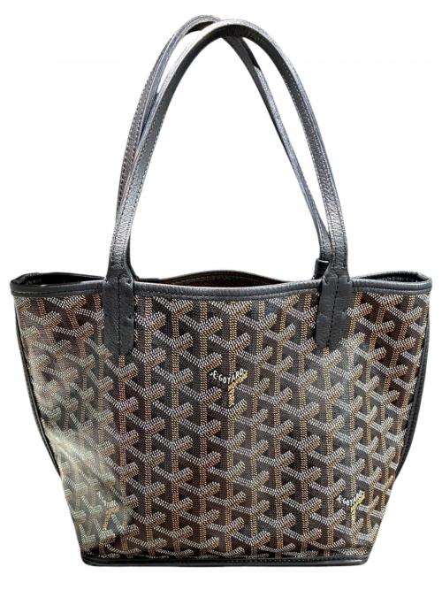 GOYARD（ゴヤール）GOYARD (ゴヤール) アンジュ ミニ　トートバッグ ブラック サイズ:ミニ/miniの古着・服飾アイテム