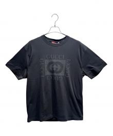 GUCCI（グッチ）の古着「ロゴプリントTシャツ/855021 XJHOD」｜ブラック