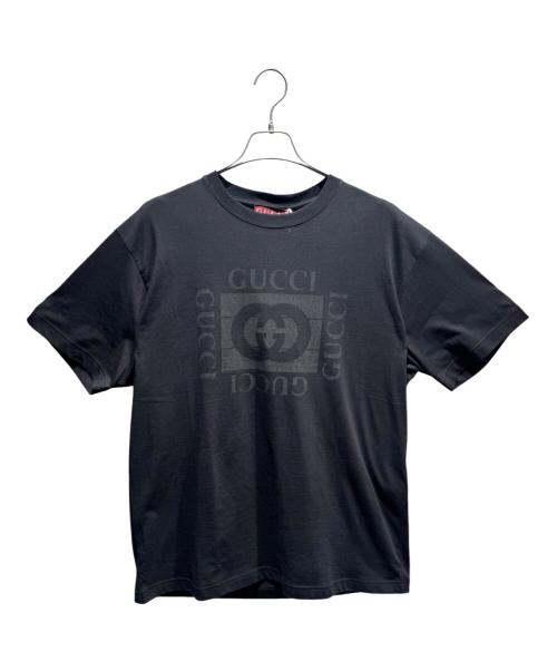 GUCCI（グッチ）GUCCI (グッチ) ロゴプリントTシャツ/855021 XJHOD ブラック サイズ:Lの古着・服飾アイテム