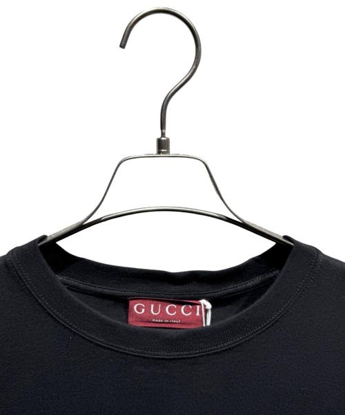 GUCCI（グッチ）GUCCI (グッチ) ロゴプリントTシャツ/855021 XJHOD ブラック サイズ:Lの古着・服飾アイテム