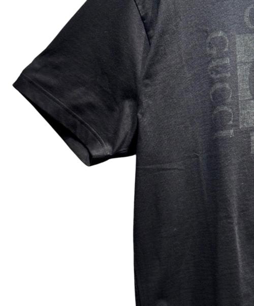 GUCCI（グッチ）GUCCI (グッチ) ロゴプリントTシャツ/855021 XJHOD ブラック サイズ:Lの古着・服飾アイテム