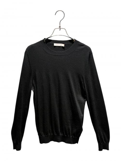 VALENTINO（ヴァレンティノ）VALENTINO (ヴァレンティノ) ウールニット ブラック サイズ:Mの古着・服飾アイテム
