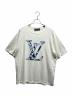 LOUIS VUITTON（ルイ ヴィトン）の古着「LV SKI ショートスリーブ クルーネックニット/RM241M AUR HQN13W」｜ホワイト×ブルー