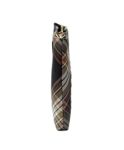 Vivienne Westwood（ヴィヴィアンウエストウッド）Vivienne Westwood (ヴィヴィアンウエストウッド) ダービースクエアクロスボディバッグ ブラウン×ブラック×ホワイトの古着・服飾アイテム