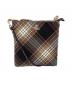 Vivienne Westwood（ヴィヴィアンウエストウッド）の古着「ダービースクエアクロスボディバッグ」｜ブラウン×ブラック×ホワイト