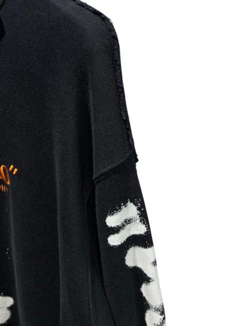 OFFWHITE（オフホワイト）OFFWHITE (オフホワイト) Cartoon Golden Ratio Incompiuto Sweatshirt ブラック サイズ:XSの古着・服飾アイテム
